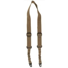 Correa táctica portafusil 2 puntos elástica ambidiestra Coyote