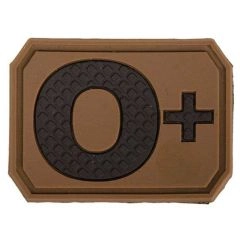 PARCHE 3D GRUPO SANGUÍNEO O+ COYOTE