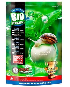 Bolas Bio G&G 0.28 2000 uds blancas