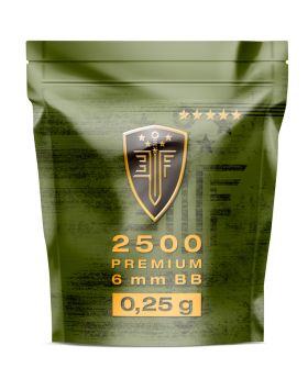 Bolas ELITE FORCE Premium 0.25 2500 uds