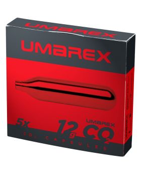 Caja con 5 cápsulas de CO2 UMAREX de 12 gramos