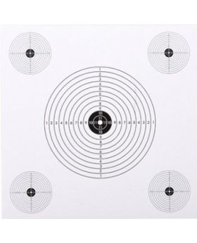 Dianas con 5 blancos 14x14 cm 100 unidades ZASDAR