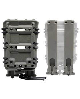 Portacargador rígido MOLLE calibre 5.56 gris