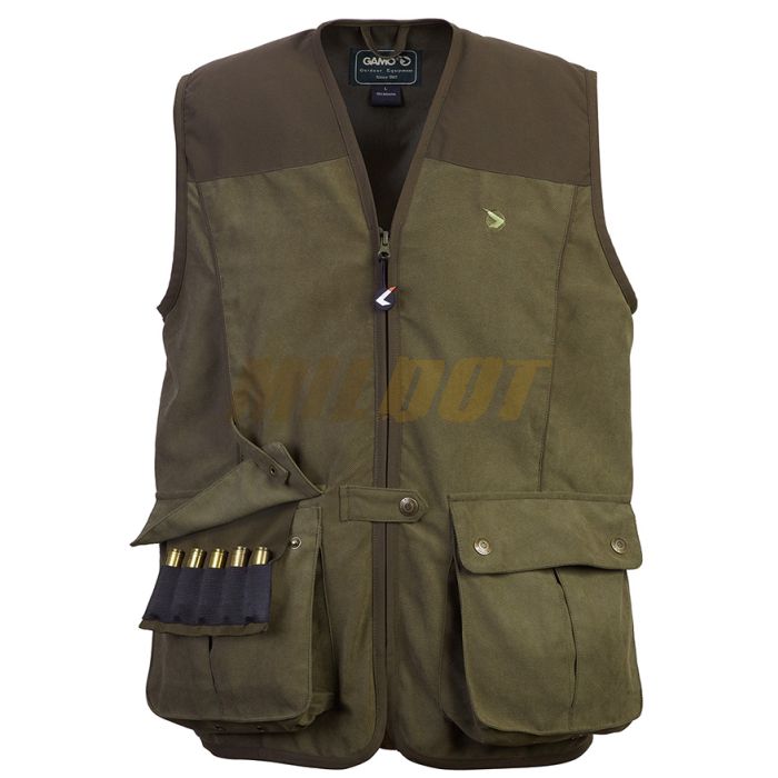 Chaleco GAMO Focha con Morral trasero 📦 Envío Rápido