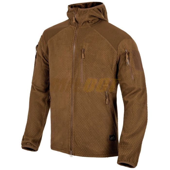 Chaqueta polar con capucha HELIKON-TEX Alpha Hoodie coyote