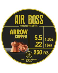 Balines APOLO Arrow Copper 5.5mm - 1,05g - 250 unidades