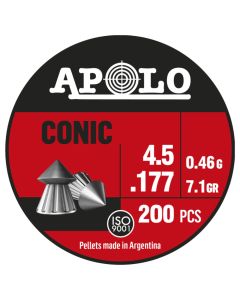 Balines APOLO Conic 4.5mm - 200 unidades