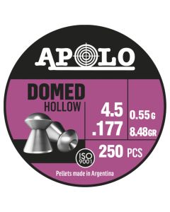 Balines APOLO Domed Hollow 4.5mm - 250 unidades