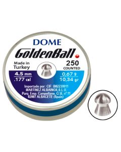 Balines GOLDENBALL Dome 4.5 mm 250 unidades