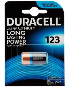 Batería de litio DURACELL CR123 Ultra Power