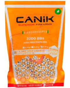 Bolas Bio CANIK 0.25 Blancas - 3200 unidades