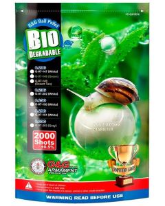 Bolas Bio G&G 0.25 Blancas 2000 unidades