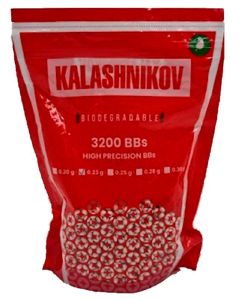 Bolas Bio KALASHNIKOV 0.23 Blancas - 3200 unidades