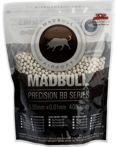 Bolas Bio MADBULL Precision 0.25 Blancas - 4000 unidades