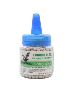 Bolas de Airsoft BIO JS-TACTICAL High Grade 0,30 g Blancas x1000 6mm