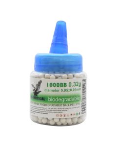Bolas de Airsoft BIO JS-TACTICAL High Grade 0,32 g Blancas x1000 6mm