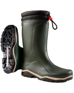 Botas de Agua DUNLOP Blizzard Fur Lining verdes