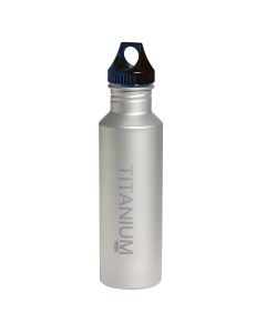 Botella con Tapa Plástica VARGO Titanium 0.65L