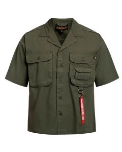 Camisa ALPHA INDUSTRIES Aloha Safari Shirt verde oliva
