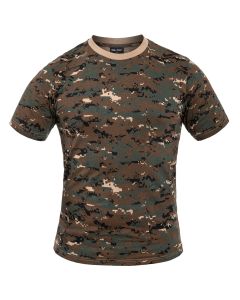 Camiseta algodón MILTEC Digital Woodland