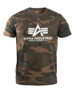 Camiseta ALPHA INDUSTRIES Basic Big Logo oliva camo