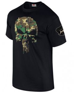 Camiseta SUMMIT OUTDOOR Punisher Woodland negra