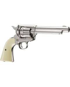 Revólver Colt SAA 45 Níquel White de Balines 4.5 mm
