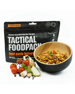 Comida TACTICAL FOODPACK Pasta Boloñesa de Ternera