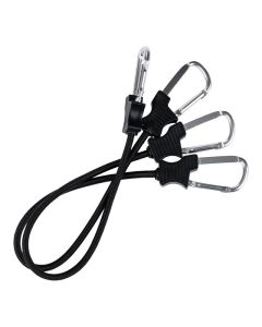 Correa Elástica con Mosquetón FOSCO INDUSTRIES 60 cm negra