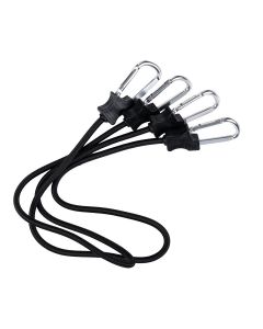 Correa Elástica con Mosquetón FOSCO INDUSTRIES 90 cm negra