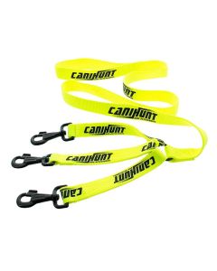Correa triple para perros CANIHUNT Hunter 150 cm amarilla