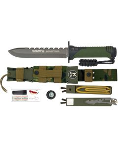 Cuchillo Supervivencia K25 Thunder II Boscoso Pixelado