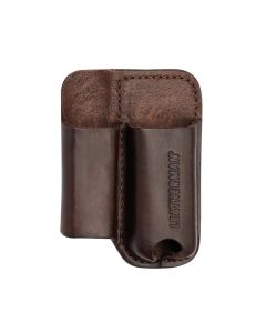 Funda de Cuero Premium LEATHERMAN con Doble Bolsillo marrón