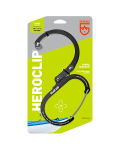 Mosquetón GEAR AID Heroclip L negro