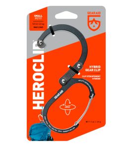 Mosquetón GEAR AID Heroclip S negro
