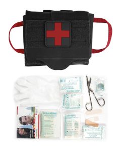 Kit Primeros Auxilios MILTEC IFAK Quick Draw 25 Piezas negro