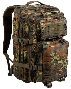 Mochila MILTEC US ASSAULT LG 36 Litros Laser Cut Flecktarn