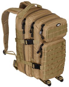 Mochila táctica MFH US ASSAULT 30 Litros coyote