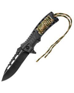 Navaja con Pedernal MILTEC Paracord camo
