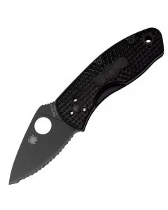 Navaja SPYDERCO Ambitious Black aserrada