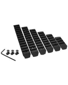 Pack 6 rieles M-LOK BO MANUFACTURE negros