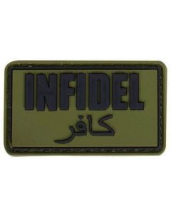 Parche Goma 3D INFIDEL verde