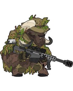 Parche 3D PVC TF-2215 Sniper Ox