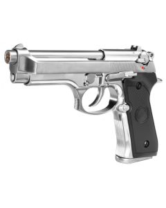 Pistola WE Beretta M9 Cromada GBB 6mm