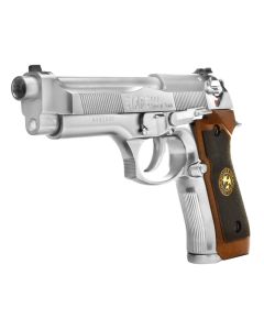 Pistola WE Beretta M92 Silver Biohazard GBB 6mm