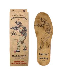 Plantillas de gel FOOTGEL Militar marrones