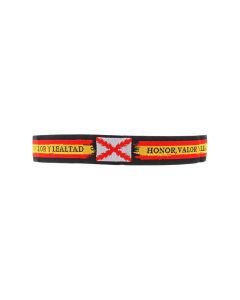 Pulsera tela IMMORTAL WARRIOR Borgoña negra