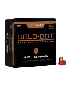 Puntas SPEER Gold Dot HP .355" de 124 Grains