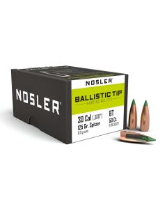 Puntas Spitzer NOSLER Ballistic Tip Hunting calibre .30 - .308 de 125 Grains