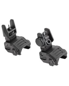 Set de Miras abatibles DLG TACTICAL Perfil Bajo negras